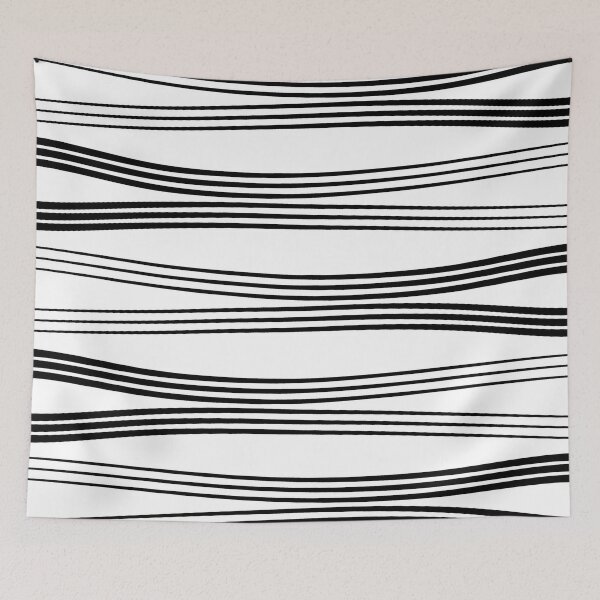 Item preview, Horizontal wavy lines - white designed and sold by BattaAnastasia.