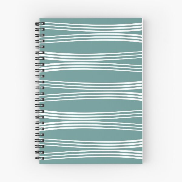 Item preview, Horizontal wavy lines - turquoise designed and sold by BattaAnastasia.
