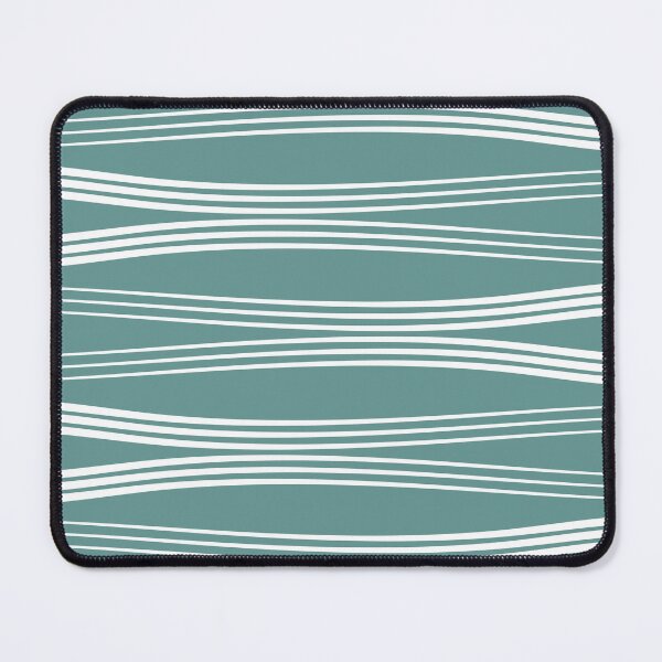 Item preview, Horizontal wavy lines - turquoise designed and sold by BattaAnastasia.
