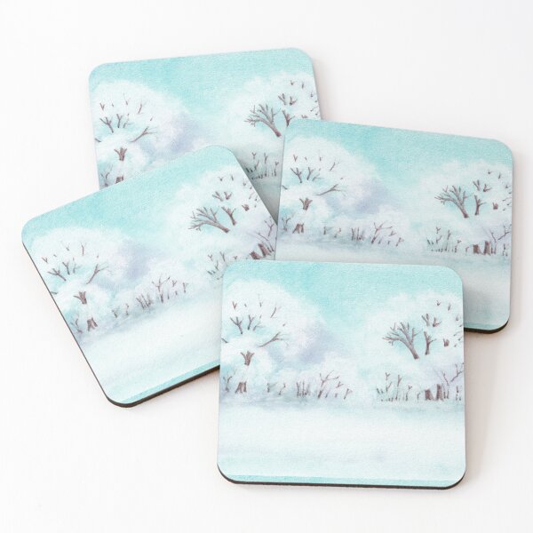 Item preview, Winter Landscape With Snowy Trees designed and sold by IrinaIkar.