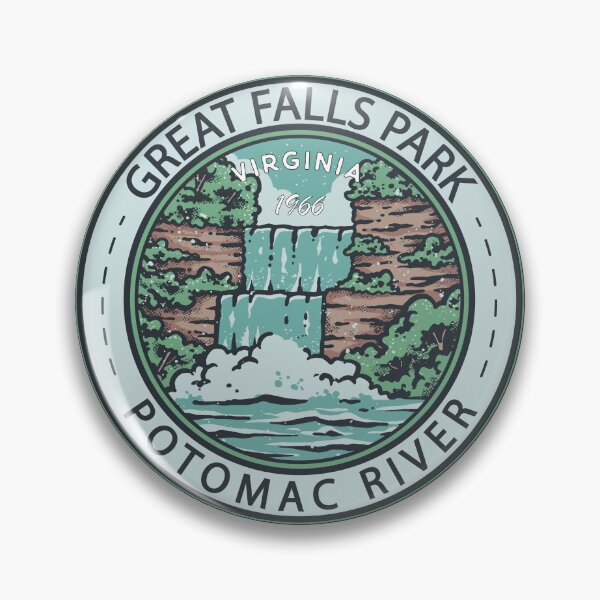 Item preview, Great Falls Park Virginia Badge designed and sold by KrisSidDesigns.