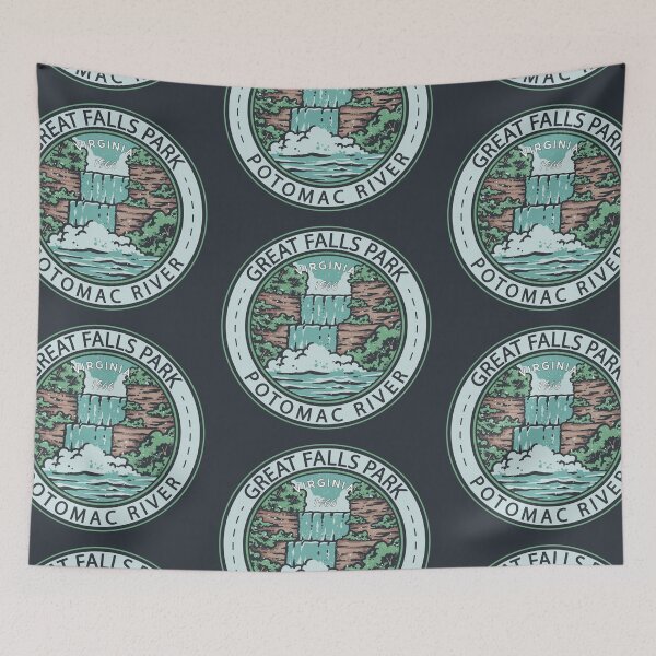Item preview, Great Falls Park Virginia Badge designed and sold by KrisSidDesigns.