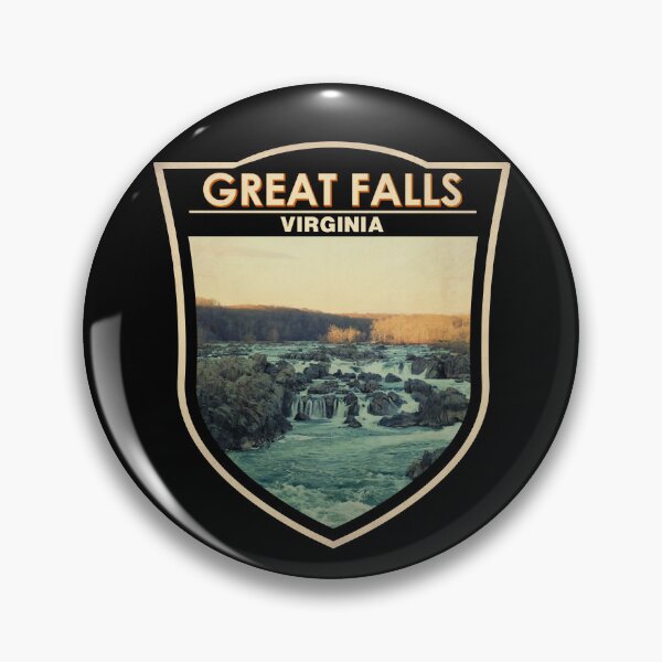 Item preview, Great Falls Park Virginia Vintage Badge designed and sold by KrisSidDesigns.