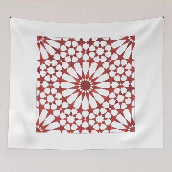 Item preview, Red Andalusian mosaic ALHAMBRA designed and sold by THALSIRA.