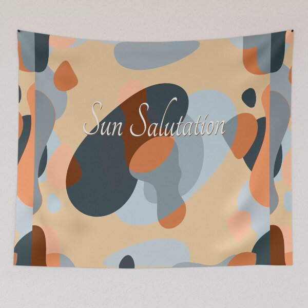 Item preview, Sun salutation yoga relaxing artwork  designed and sold by TipTopTapo.