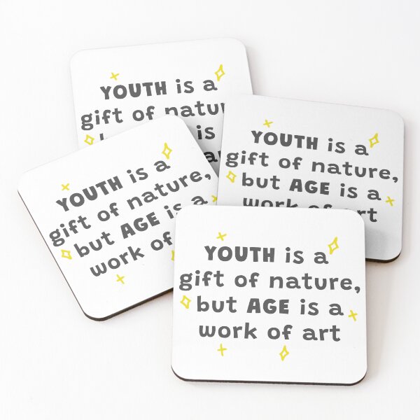 Item preview, Youth is a gift of nature, but age is a work of art designed and sold by HarshBrown.