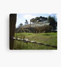 barbed wire Canvas Print