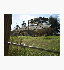 barbed wire Photographic Print