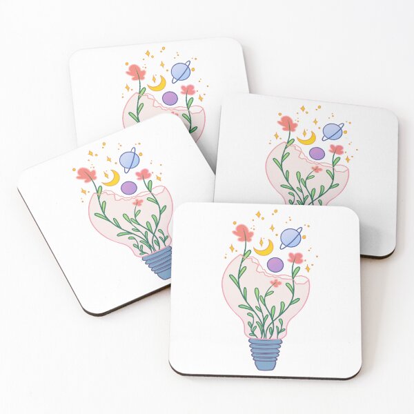 Item preview, Cracked floral bulb designed and sold by Sticker Sheep.