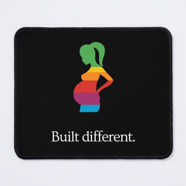 Item preview, Mothers Are Built Different - Pregnant Woman - Ad Parody - Ponytail (colorful) designed and sold by MillennialMemer.