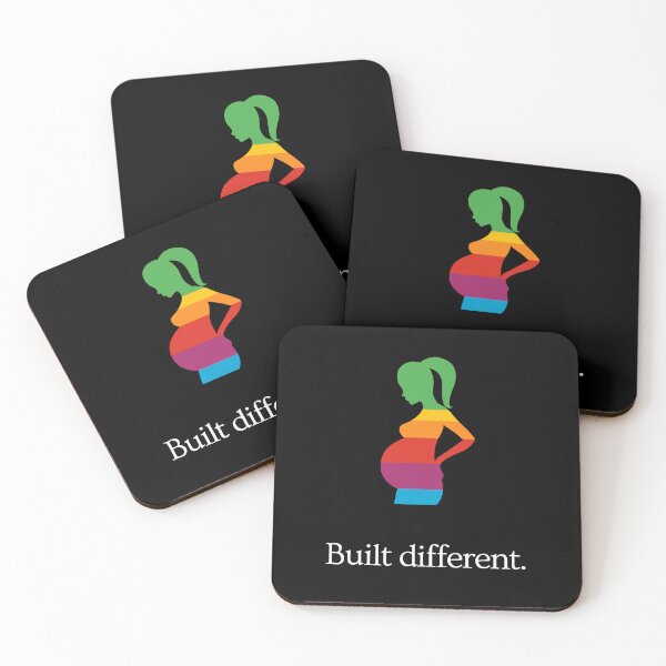 Item preview, Mothers Are Built Different - Pregnant Woman - Ad Parody - Ponytail (colorful) designed and sold by MillennialMemer.