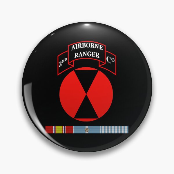 Artikelvorschau, 2. Ranger-Infanteriekompanie – 7. ID SSI mit KOREA SVC X 300 entworfen und verkauft von Military Insignia Products.