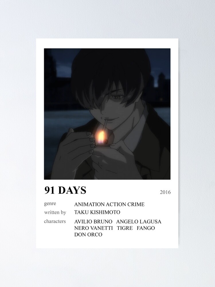 91 Days  Minimalist poster, Anime, 91 days