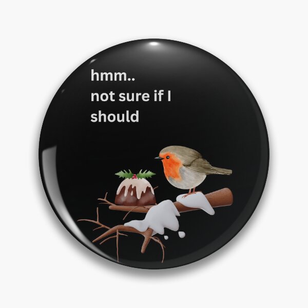 Item preview, Troubled Birds, Robin Christmas Pudding Dilemma Winter Design designed and sold by t1n3333.