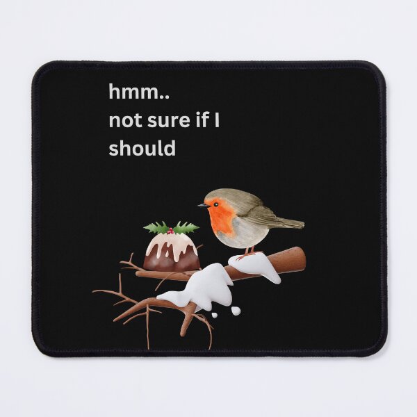 Item preview, Troubled Birds, Robin Christmas Pudding Dilemma Winter Design designed and sold by t1n3333.