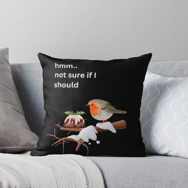 Item preview, Troubled Birds, Robin Christmas Pudding Dilemma Winter Design designed and sold by t1n3333.