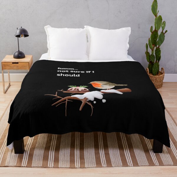 Item preview, Troubled Birds, Robin Christmas Pudding Dilemma Winter Design designed and sold by t1n3333.