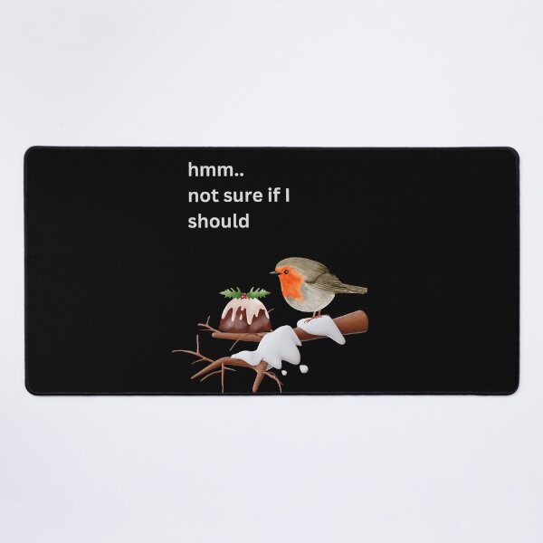 Item preview, Troubled Birds, Robin Christmas Pudding Dilemma Winter Design designed and sold by t1n3333.