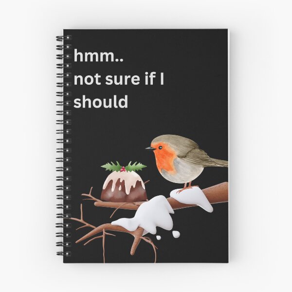 Item preview, Troubled Birds, Robin Christmas Pudding Dilemma Winter Design designed and sold by t1n3333.