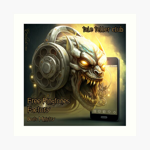 Free Ringtones Logo by Tale Teller Club Orchestra Art by iServalan CDM Music Track Art Print