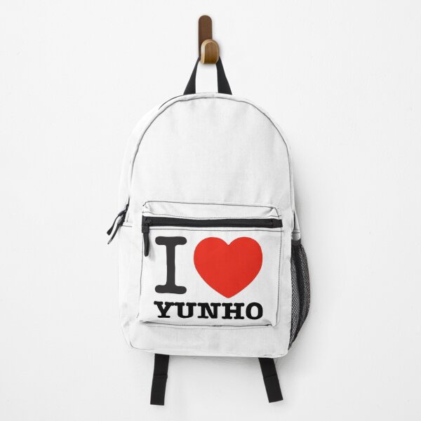 Item preview, i love Ateez Yunho text typography heart | Morcaworks designed and sold by Morcawork.