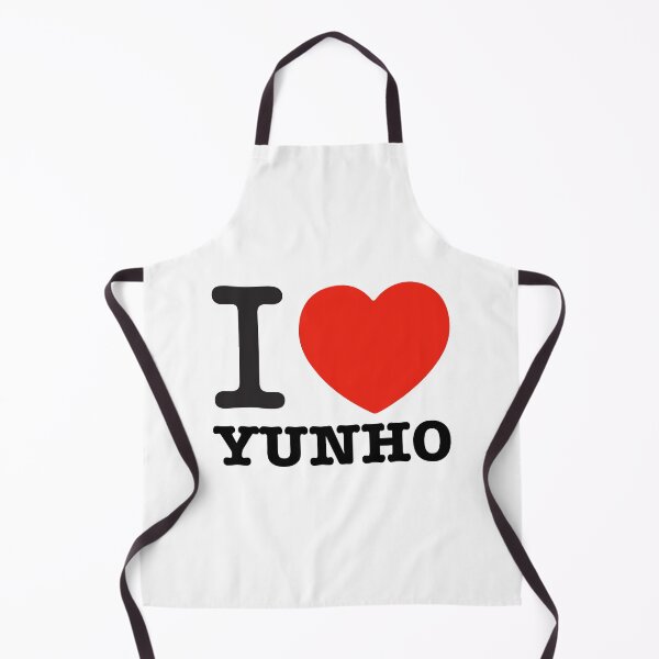 Item preview, i love Ateez Yunho text typography heart | Morcaworks designed and sold by Morcawork.