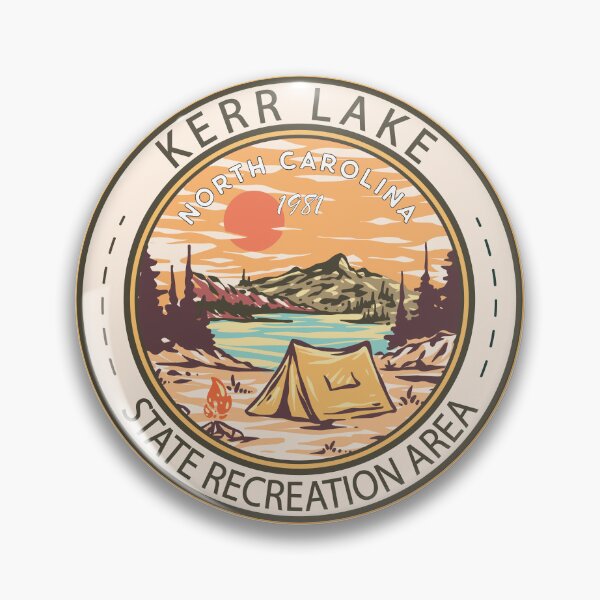 Item preview, Kerr Lake North Carolina Vintage Emblem designed and sold by KrisSidDesigns.