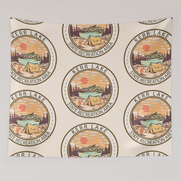 Item preview, Kerr Lake North Carolina Vintage Emblem designed and sold by KrisSidDesigns.