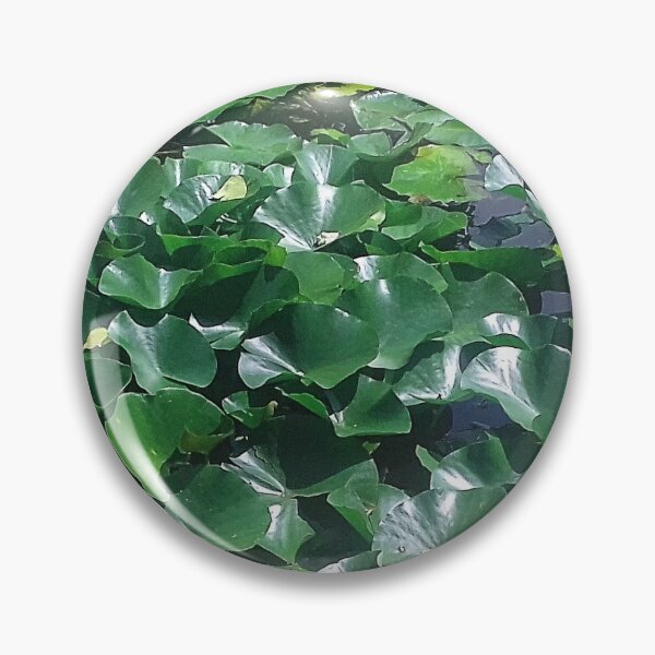 Item preview, Emerald green water lilies leaves pattern  designed and sold by mariya-ivanova.