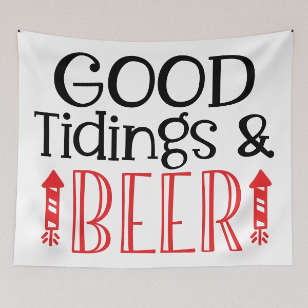 Item preview, Good Tidings & Beer 4 designed and sold by potchidesigns.
