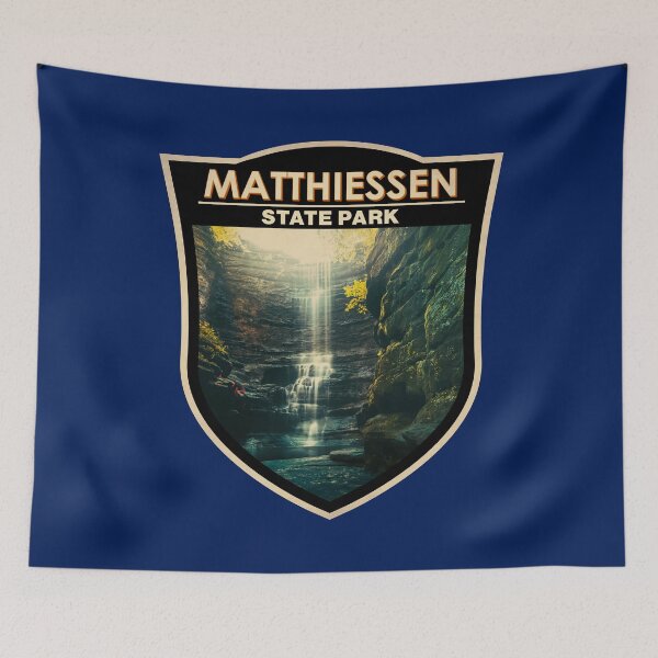 Item preview, Matthiessen State Park Illinois Vintage Badge designed and sold by KrisSidDesigns.