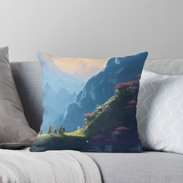 Item preview, epic beautiful landscape surrounded by snowy mountains and forest designed and sold by WearZoid.