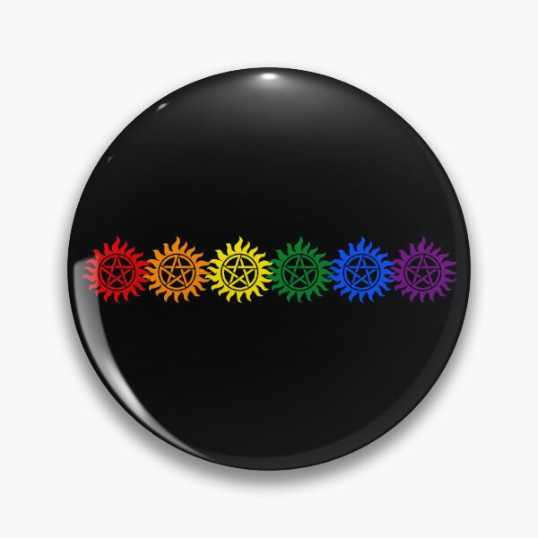 Item preview, Supernatural Rainbow Anti Possession Symbol designed and sold by humnoo.