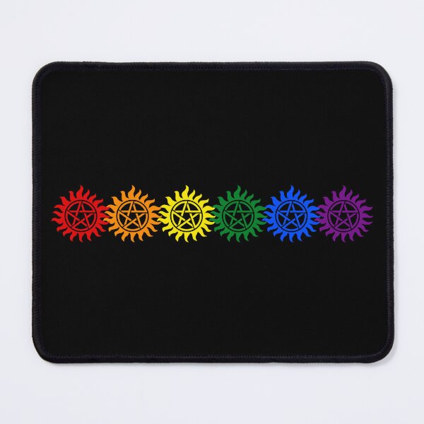 Item preview, Supernatural Rainbow Anti Possession Symbol designed and sold by humnoo.