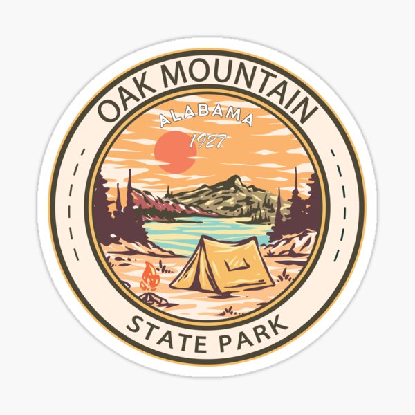 Oak Mountain Alabama Vintage Emblem Sticker