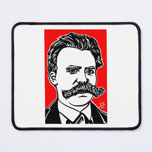 Item preview, FRIEDRICH NIETZSCHE ink and acrylic portrait designed and sold by lautir.