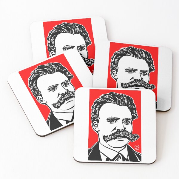 Item preview, FRIEDRICH NIETZSCHE ink and acrylic portrait designed and sold by lautir.