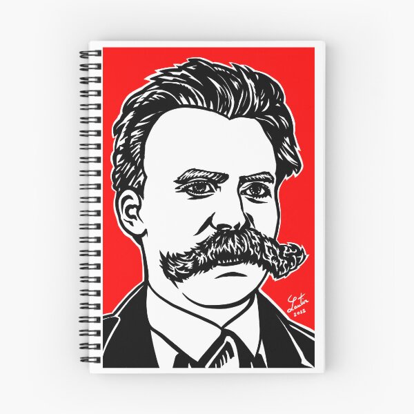 Item preview, FRIEDRICH NIETZSCHE ink and acrylic portrait designed and sold by lautir.