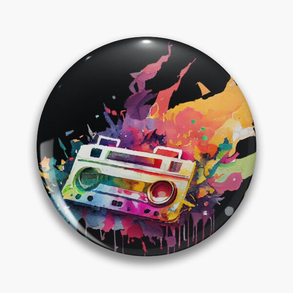 Item preview, Funky Music Tape Recorder, Watercolour Painting designed and sold by KOTOdesign.
