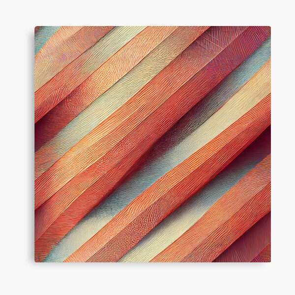 Geometric Shape Cozy Diagonals Canvas Print