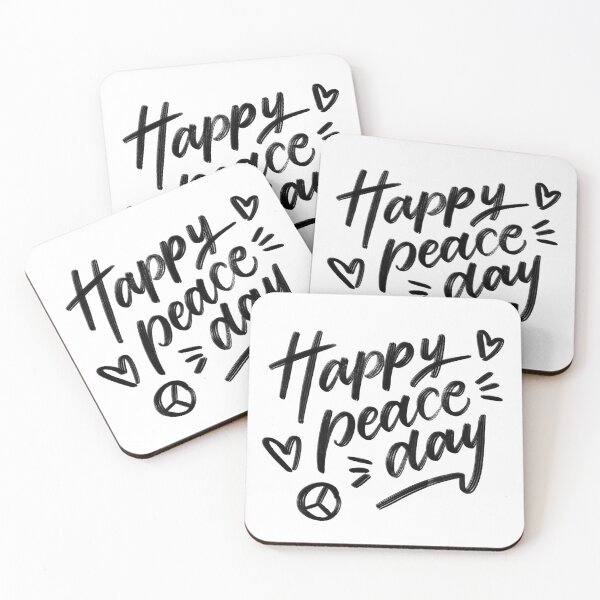 Item preview, Happy Peace Day Quote Saying Design designed and sold by ivaostrogonac.