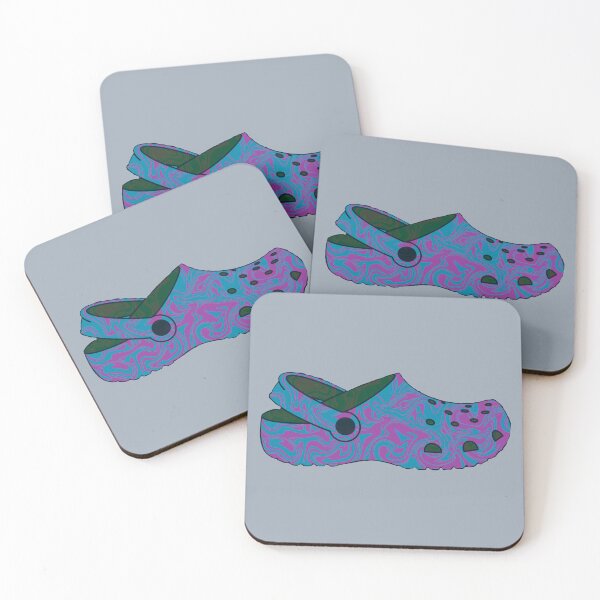 Item preview, Croc Life Tie Dye Purple designed and sold by FringeInk.