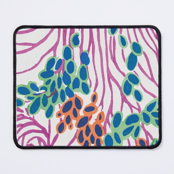 Item preview, EA Séguy botanical floral print – pink and teal designed and sold by rpvga.