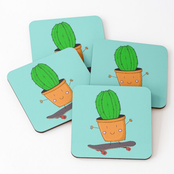 Item preview, Skating cactus designed and sold by Fatlegfashion.