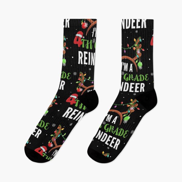 Item preview, Funny I'm 4th Grade Reindeer Christmas Pajamas For Teacher Student Kids  designed and sold by Unicorny-Design.