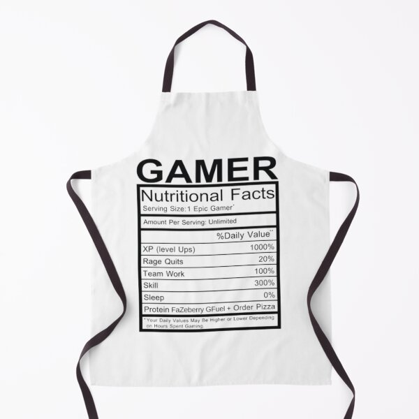 Item preview, Gamer Nutritional Facts designed and sold by nour-trend.