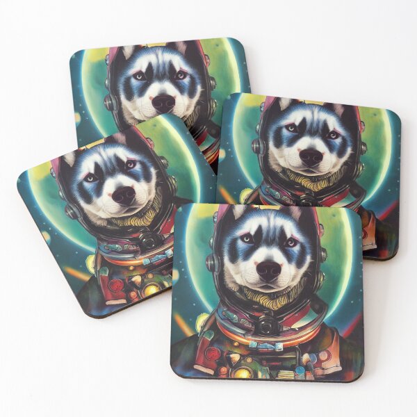 Item preview, Astronaut Husky Puppy Nr. 2 designed and sold by thesupremewiz.