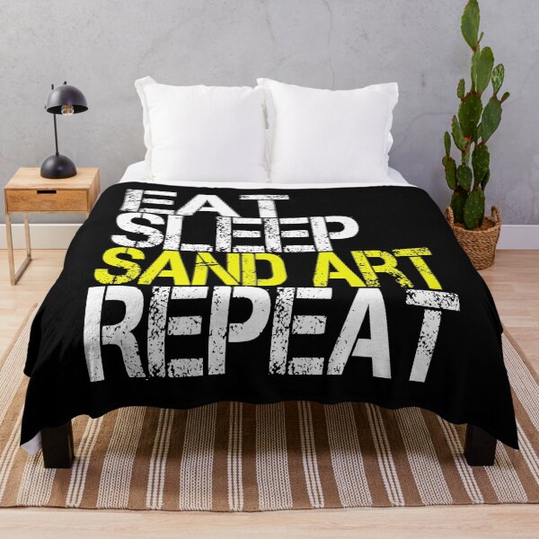 Item preview, Eat Sleep Sand Art Repeat, Grunge designed and sold by ACC .