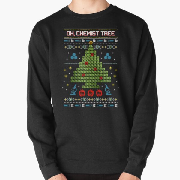 Oh Chemist Tree Ugly Christmas Sweatshirt Sudadera sin capucha
