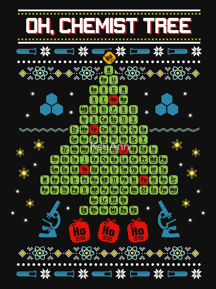 Oh Chemist Tree Ugly Christmas Sweatshirt by KsuAnn